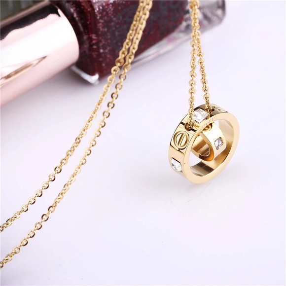 Trendy CZ Necklace - Picture 2 of 3